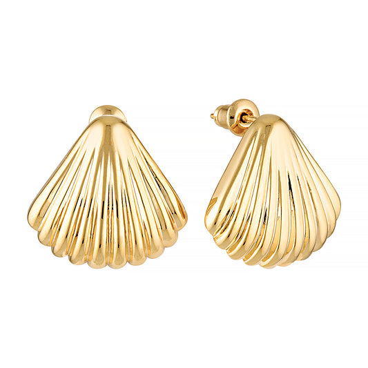 Melinda Shell Earrings (Gold & Silver)