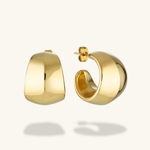 Piper Chunky Hoop Earrings (Gold & Silver)