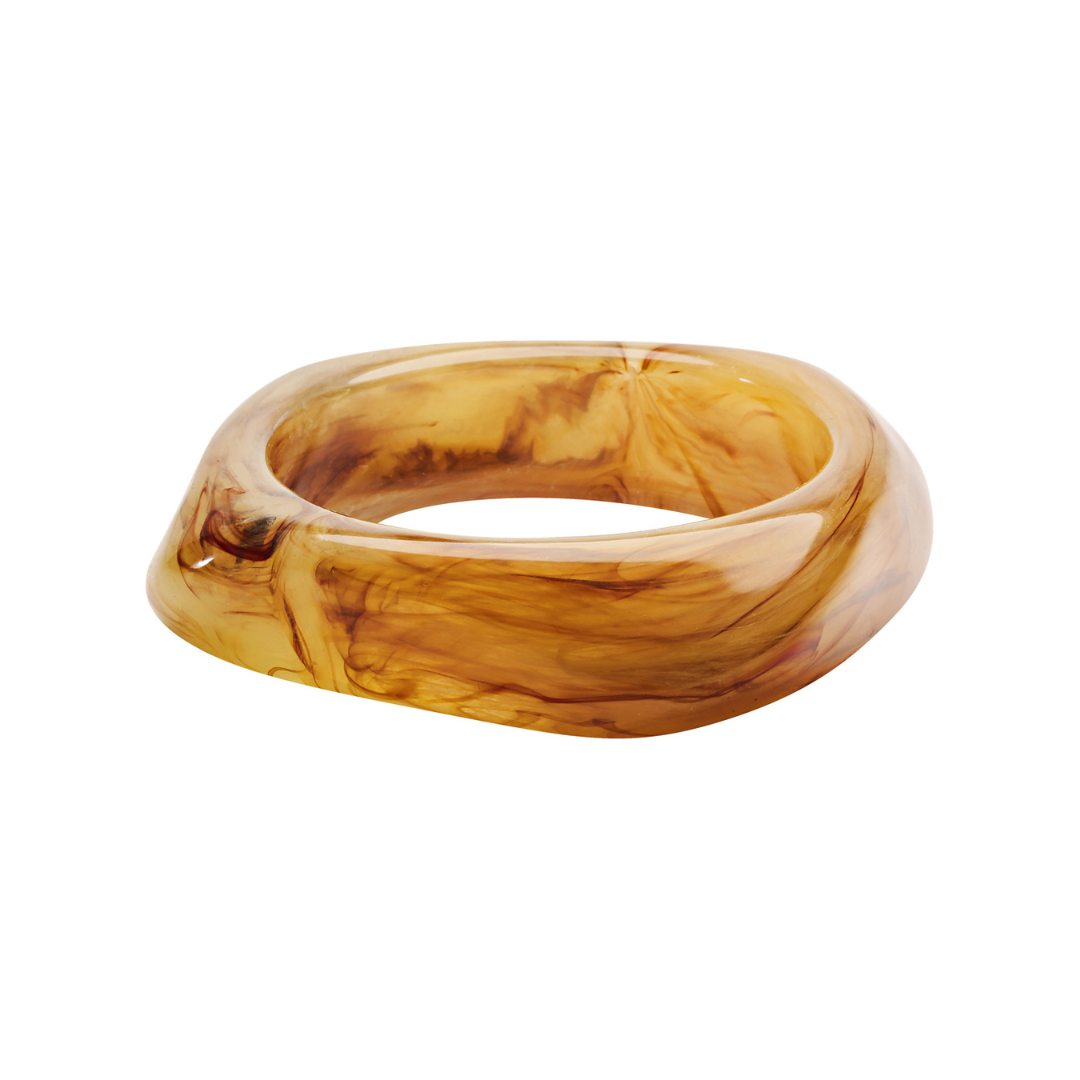 Adelle Resin Bangle (Coffee)