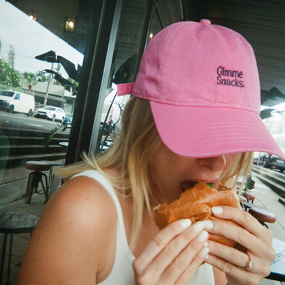 Gimme Snacks Hat (Pink/Navy)