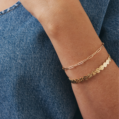 Mia Paperclip Chain Bracelet (Gold)