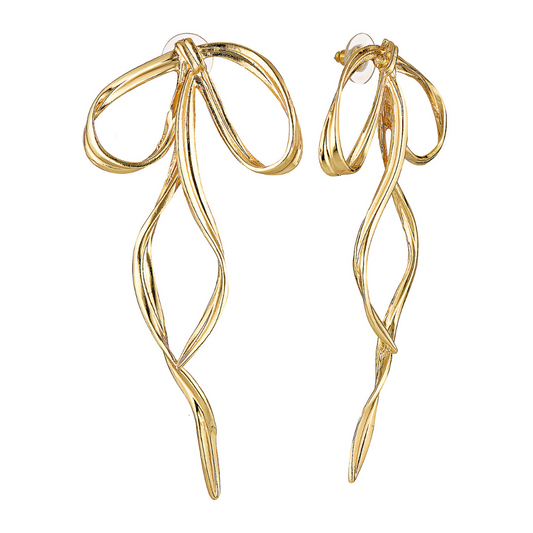LIMITED EDITION Allegra Bow Earrings (Gold & Silver)