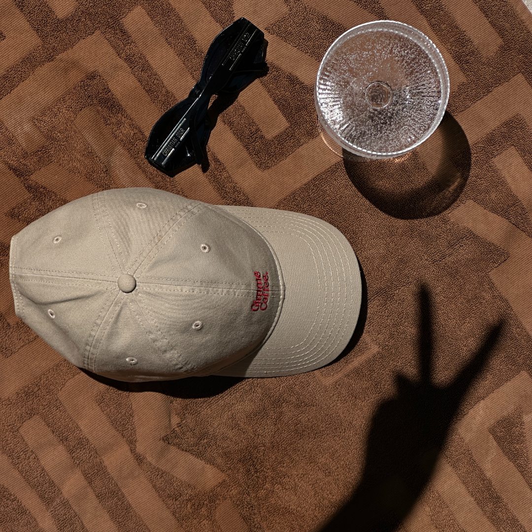 Gimme Coffee Hat (Beige/Red)