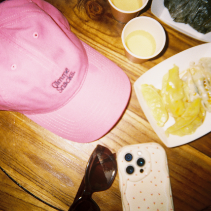 Gimme Snacks Hat (Pink/Navy)