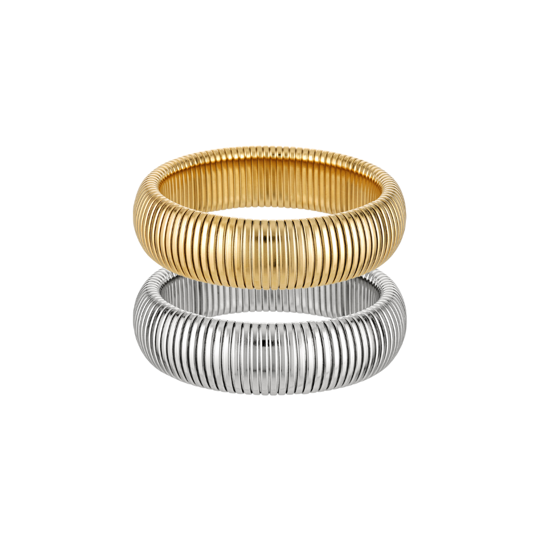 Ribbed Bangle Bundle