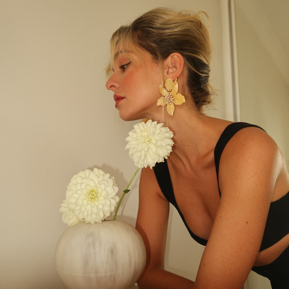 Fleur Statement Flower Earrings