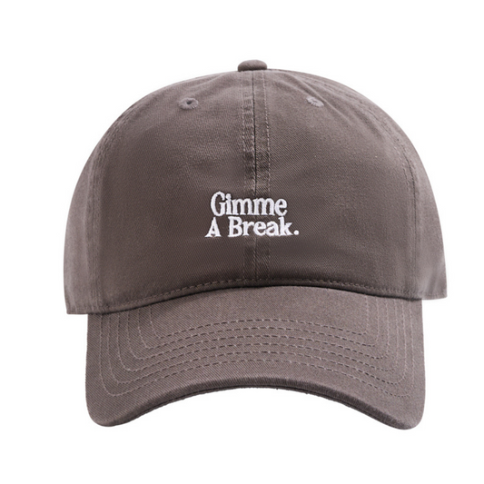 Gimme A Break Hat (Grey/White)