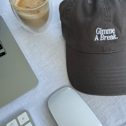 Gimme A Break Hat (Grey/White)