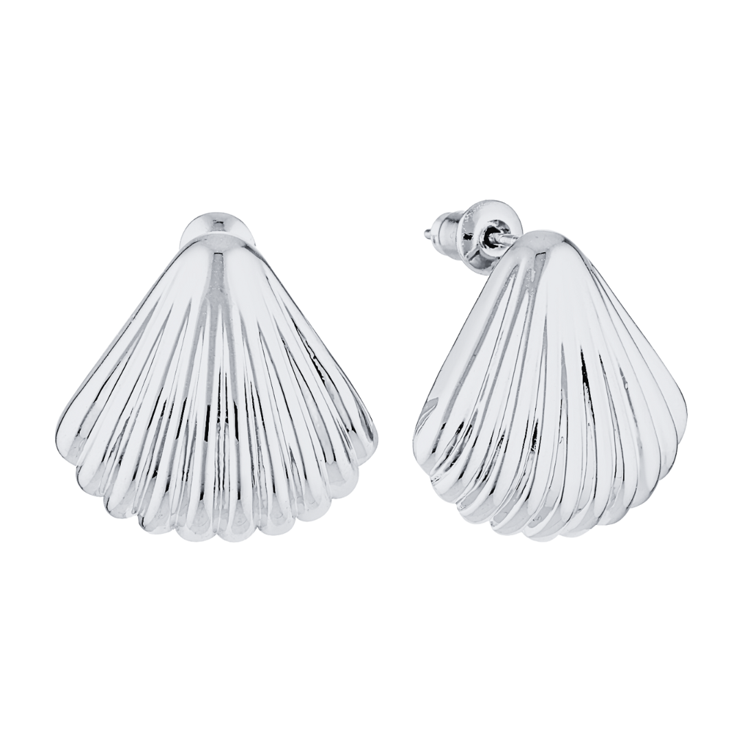 Melinda Shell Earrings (Gold & Silver)