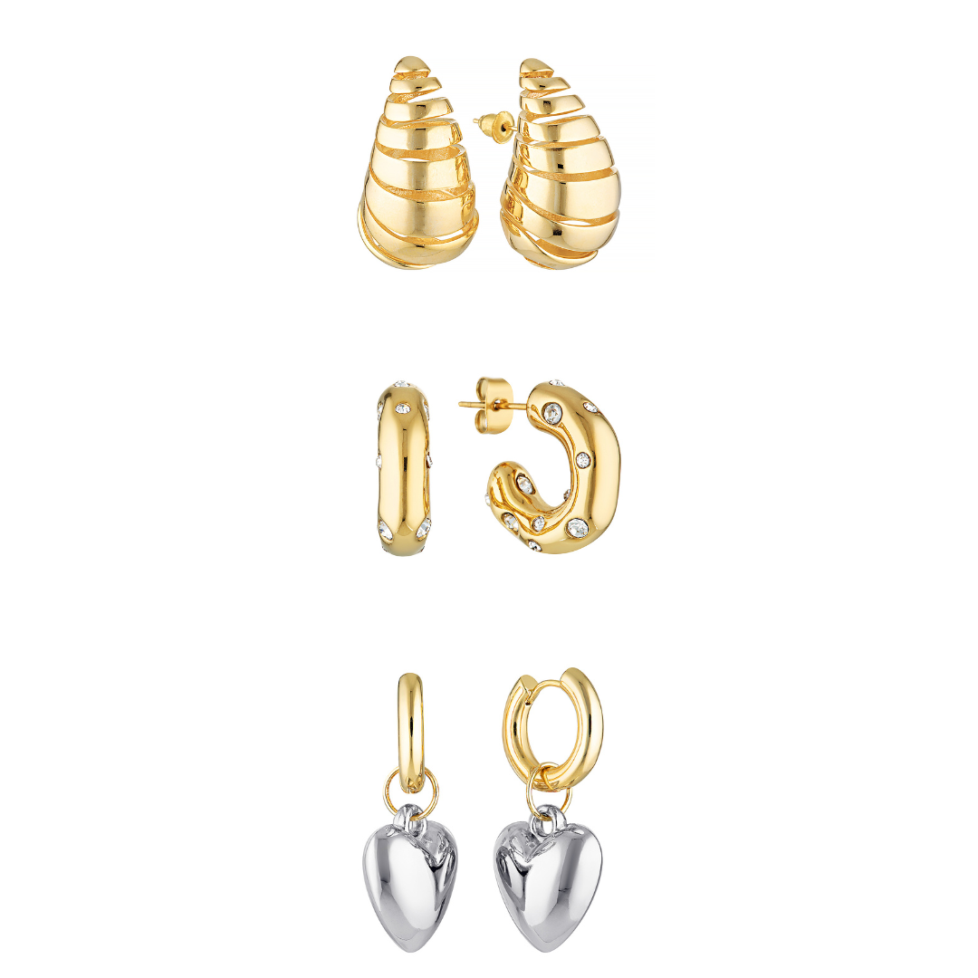 Gold Party Earring Bundle