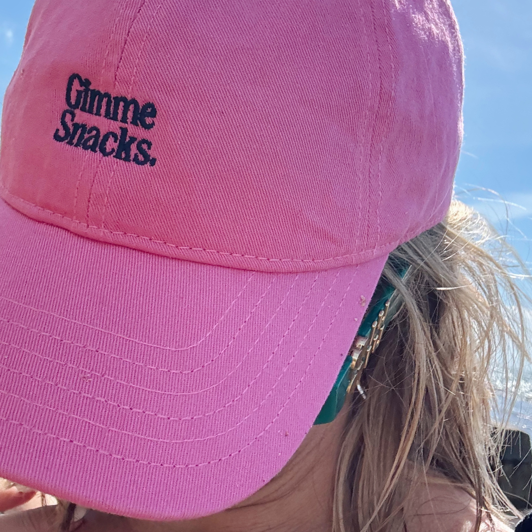 Gimme Snacks Hat (Pink/Navy)