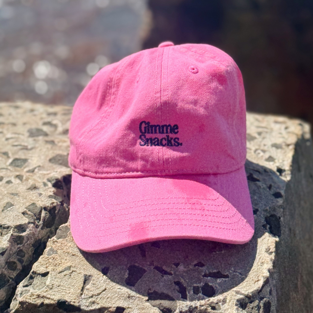 Gimme Snacks Hat (Pink/Navy)