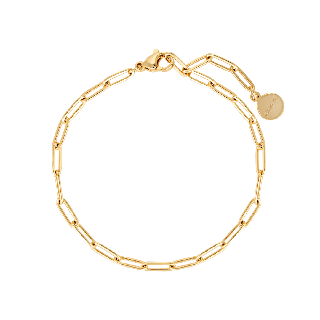 Mia Paperclip Chain Bracelet (Gold)