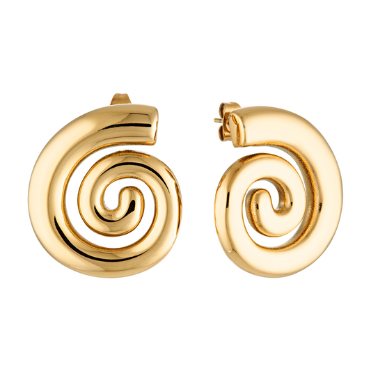 Georgia Swirl Earrings (Gold & Silver)