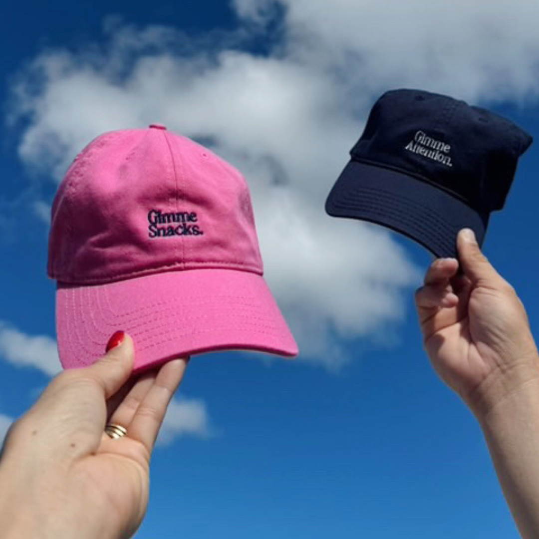 Gimme Snacks Hat (Pink/Navy)