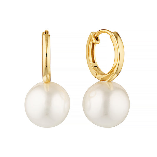 Jacinta Gold Pearl Drop Earrings
