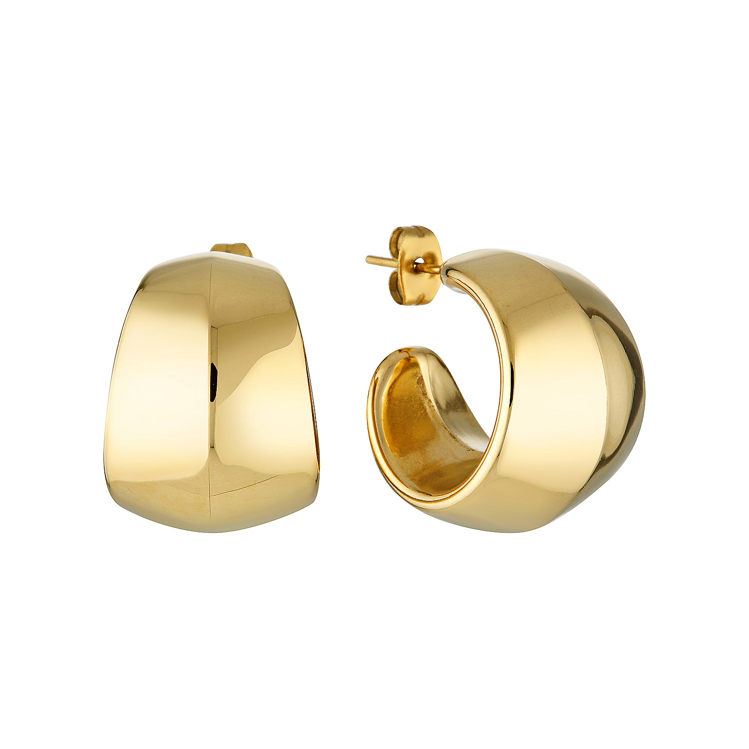 Women's Chunky Hoop Earrings (Gold and Silver) – GIMME