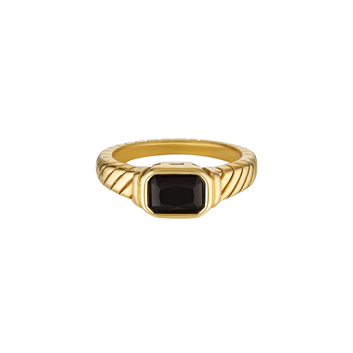 Clarence Gold and Black Signet Ring